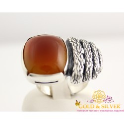Серебряное кольцо Статус сердолик 1377сер Gold & Silver, Украина